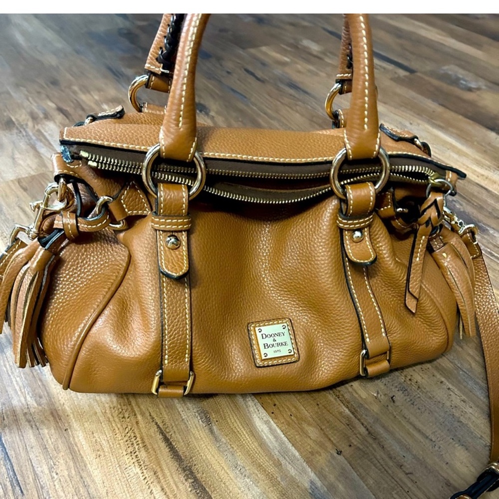 Dooney & Bourke Tan Leather Satchel